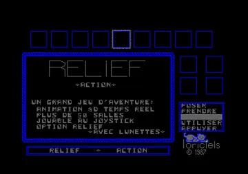 Relief Action (F) (1987) screen shot title